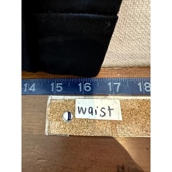 Ann Taylor Woman's Embroidered Trousers Size 8 Black Office Modern Work Minimal - Picture 11 of 16